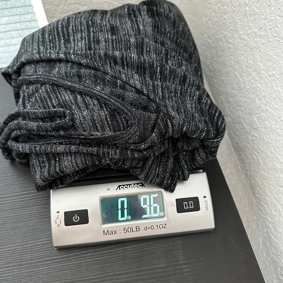 Ann Taylor LOFT Gray Space Dye V-Neck Bell Sleeve Casual Tunic Top Size Large - Picture 9 of 9